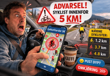 Er det lov å sykle i bilvei. Satire